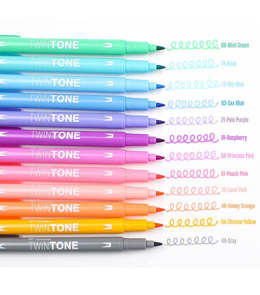 Tombow twin tone markers