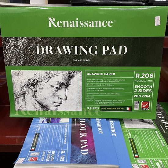 Renaissance drawing pad 200gsm