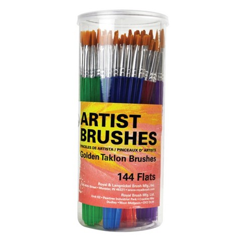 Royal & Langnickel artist flat brushes