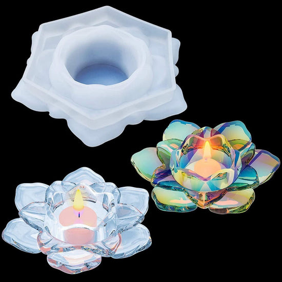 Silicone Mould Candle Holders Lotus