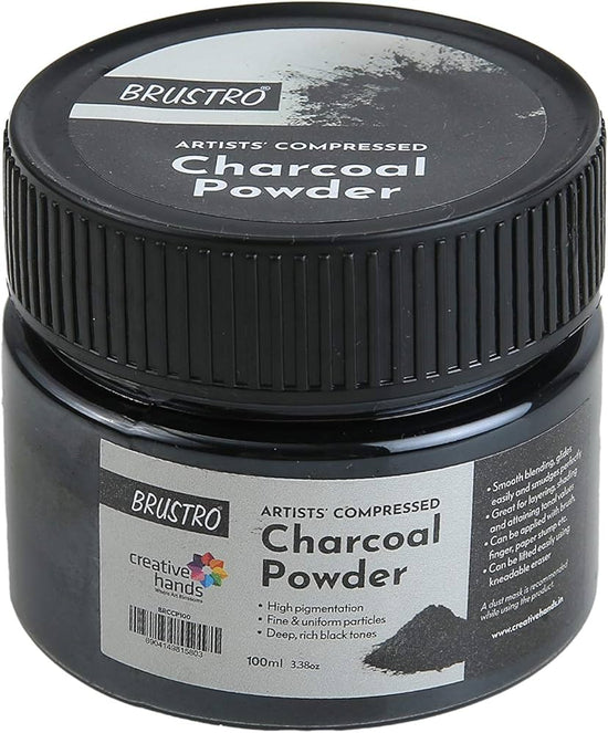 Artist compressed charcoal powder