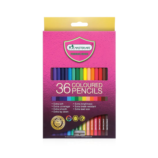 Master Art Premium grade coloured pencils 36pc