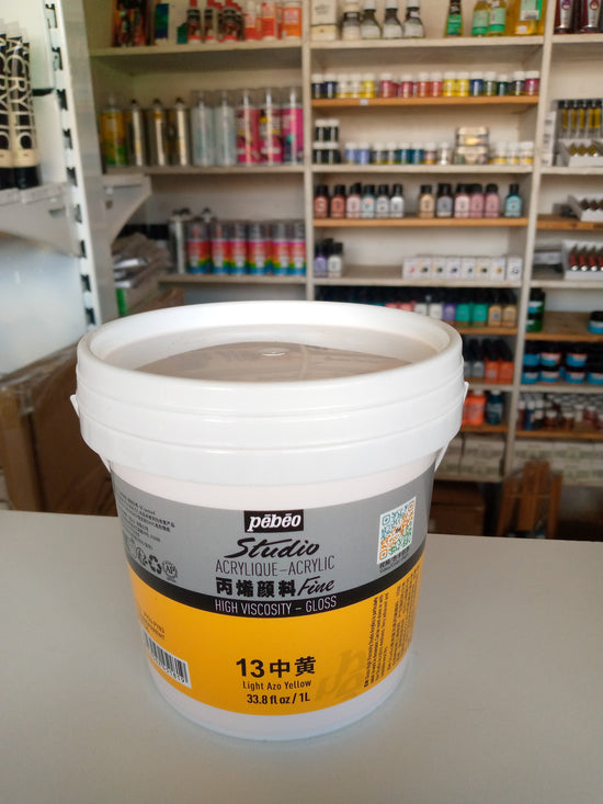 Pebeo Acrylic 1l Yellow Ochre