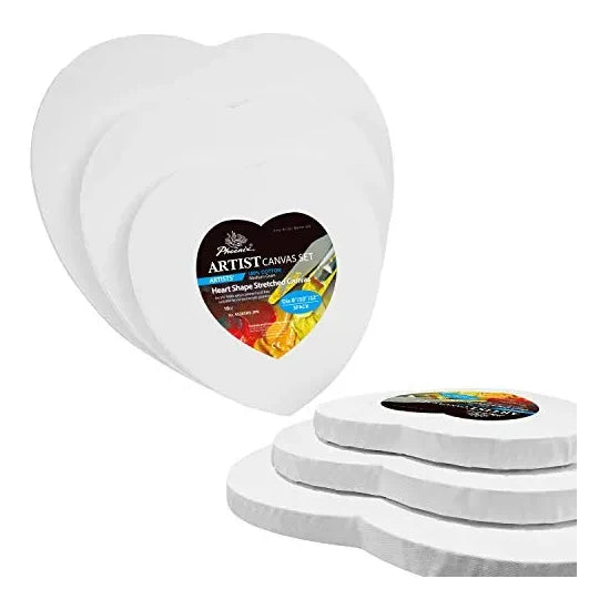 Phoenix Artist Heart Stretched Canvas 8in