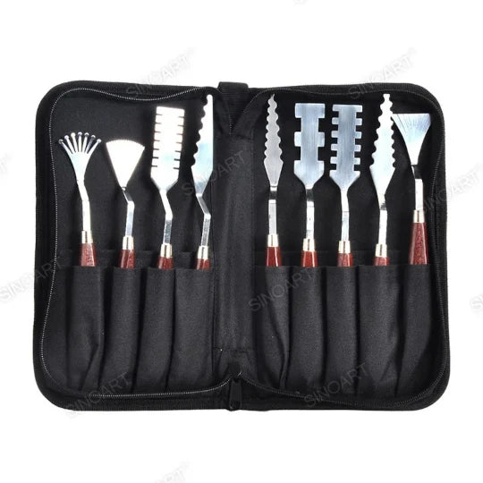 Sinoart Serrated Pallete Knives 9pcs Single