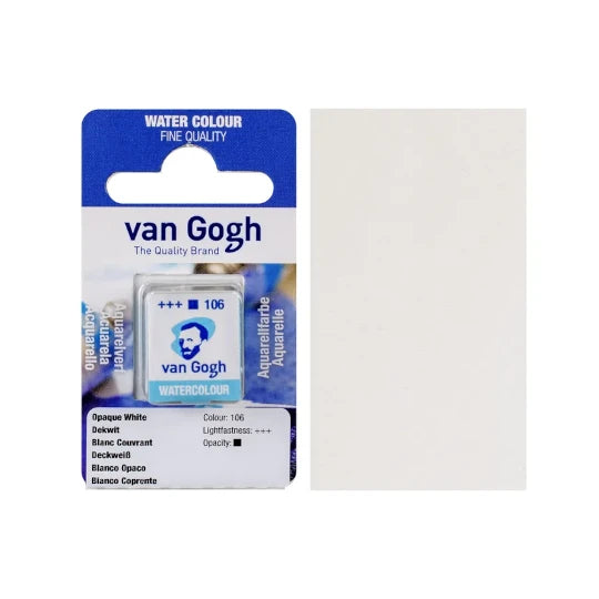 Van Gogh Watercolour Half Pan Opaque White