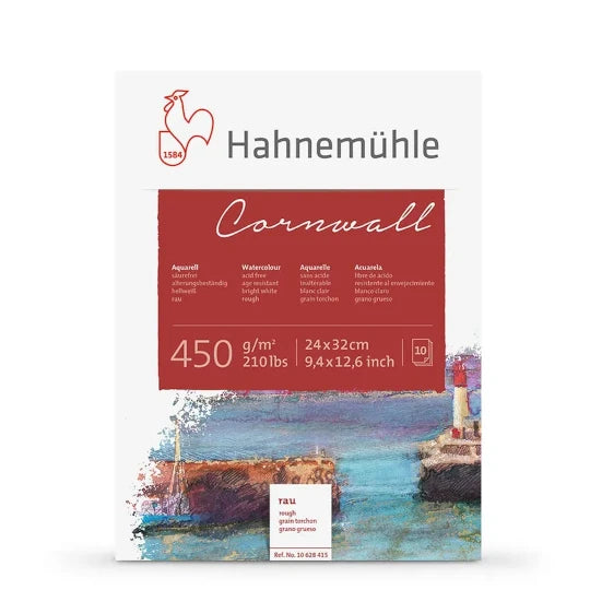 Hahnemuhle Cornwall Watercolour Sheet 450 Gsm Rough