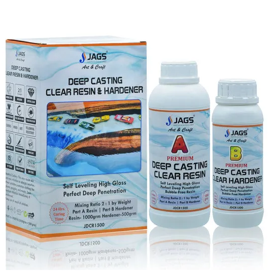 Jags Resin 1000grm & Hardener 500grm