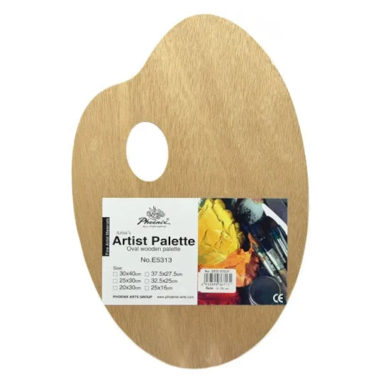 Phoenix Oval Wooden Palette 20*30cm
