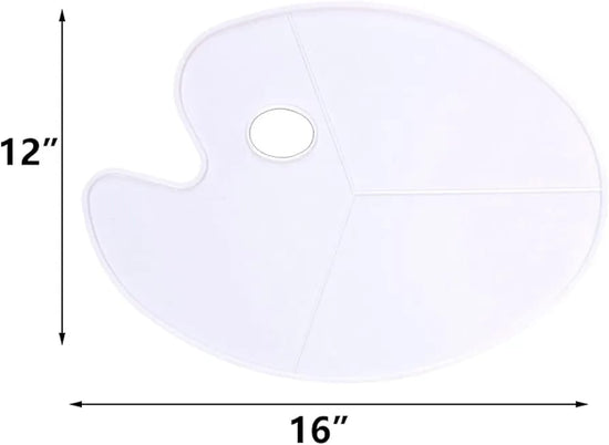 Oval Plastic Palette 30x40cm